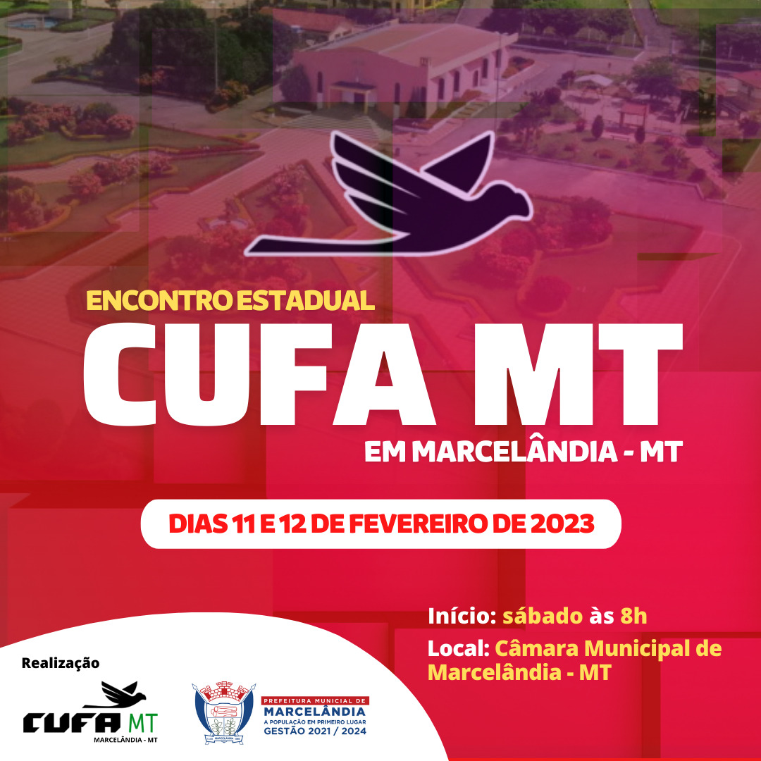 Encontro Estadual da Cufa será dias 11 e 12 de fevereiro em Marcelândia