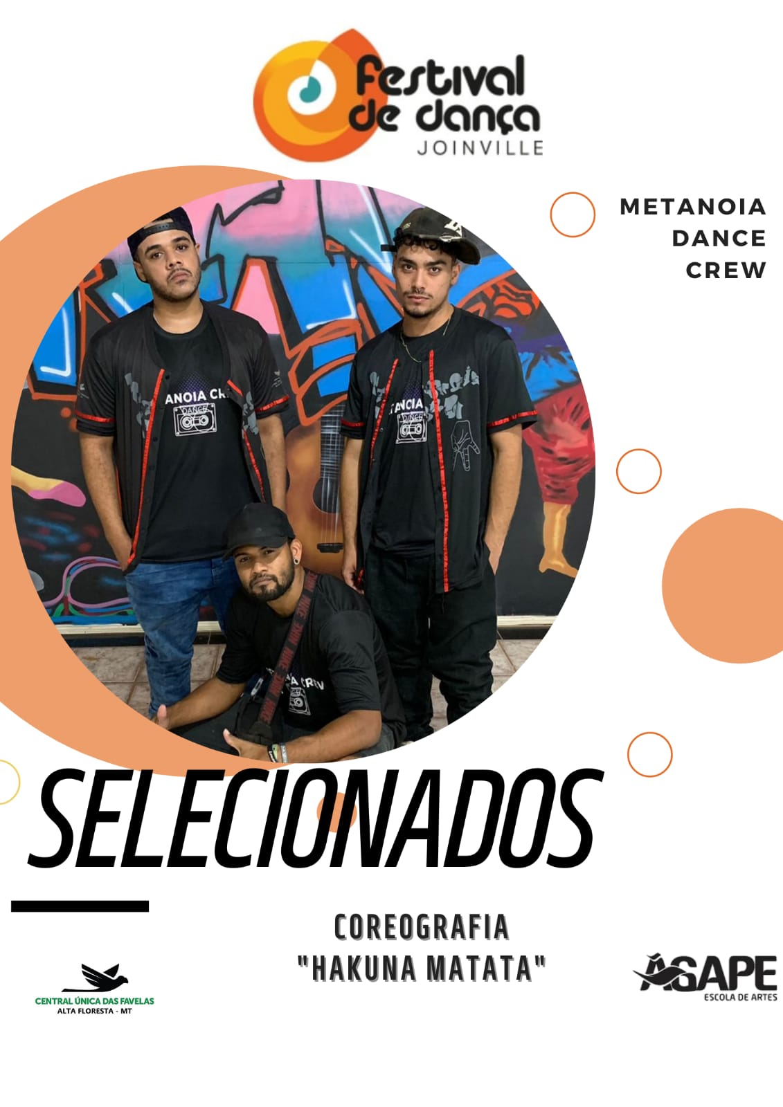 Parabéns ao grupo metanoia crew Que vai representar a Alta Floresta e Cufa em Joinville no maior festival do mundo