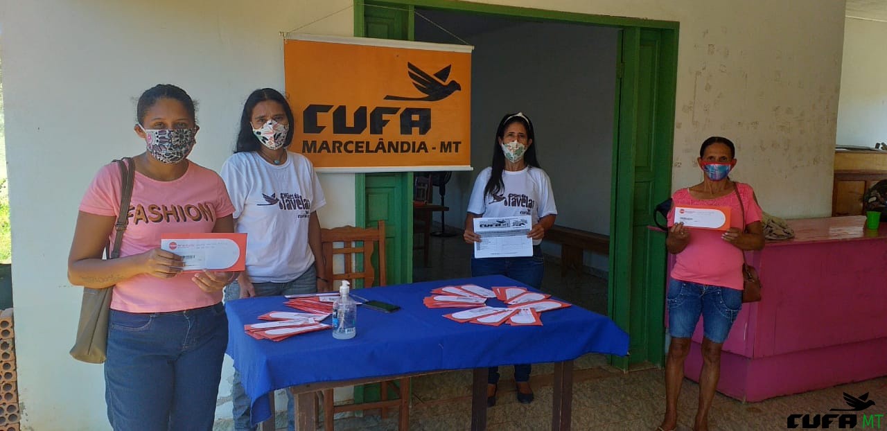 CUFA MARCELÂNDIA DISTRIBUI MÁSCARAS, CESTAS BÁSICAS E R$ 240 ÀS FAMÍLIAS DO PROJETO MÃES DA FAVELA