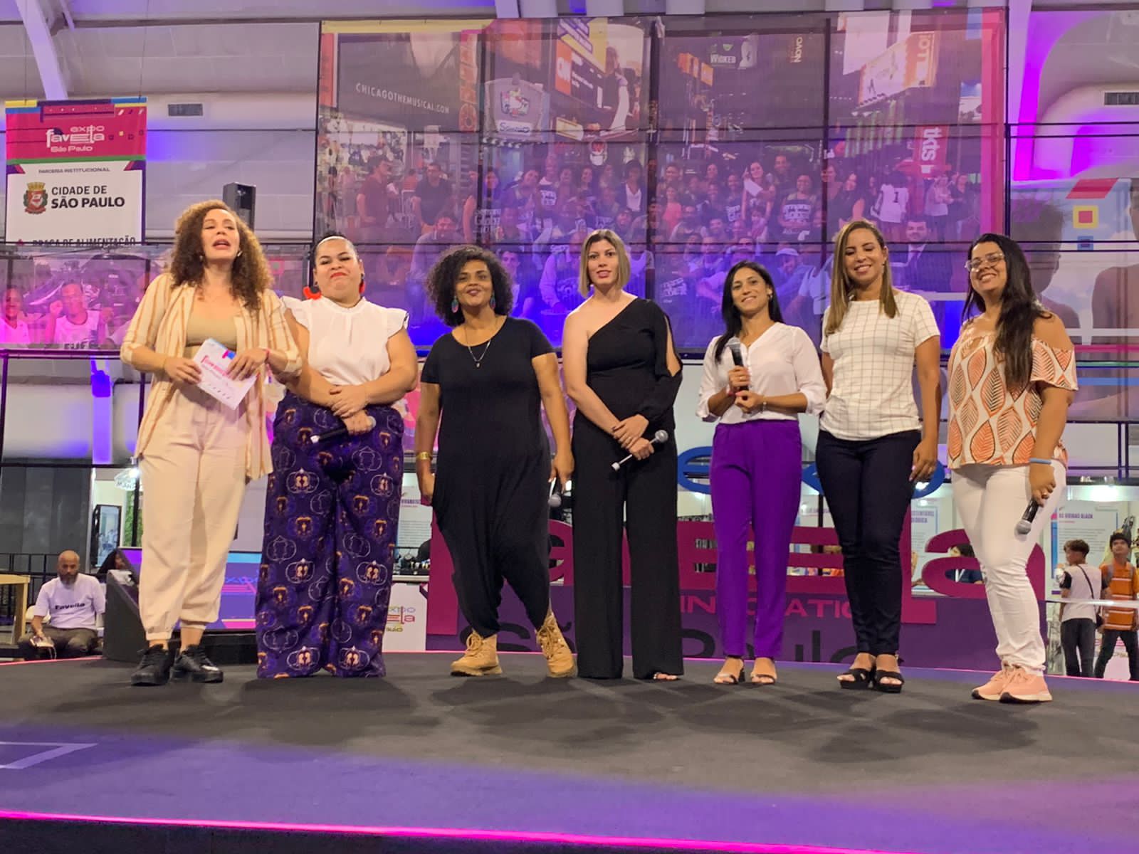 Presidente das Mulheres da Cufa-MT palestra na edição da Expo Favela de SP